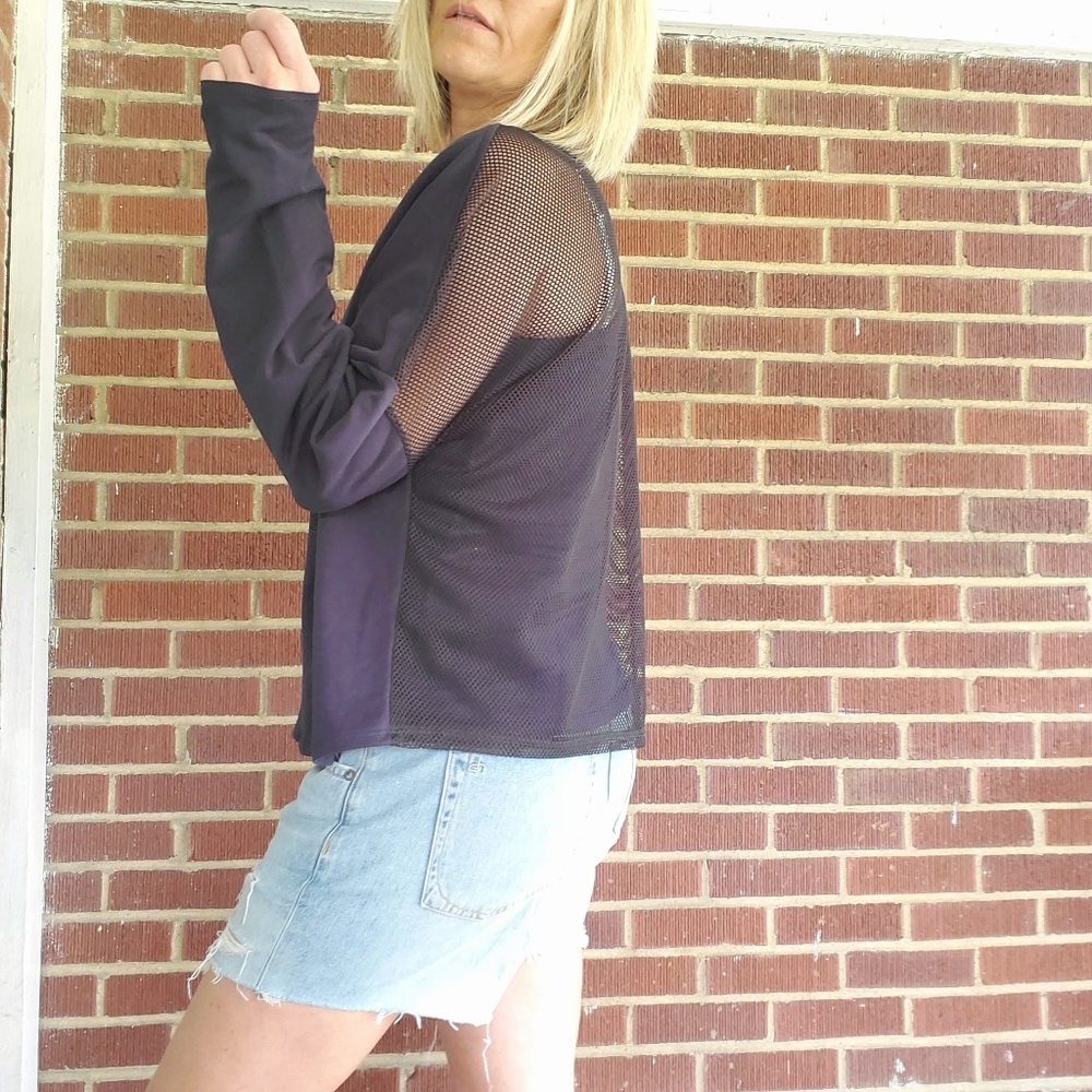 Sunday three mesh back sweatshirt